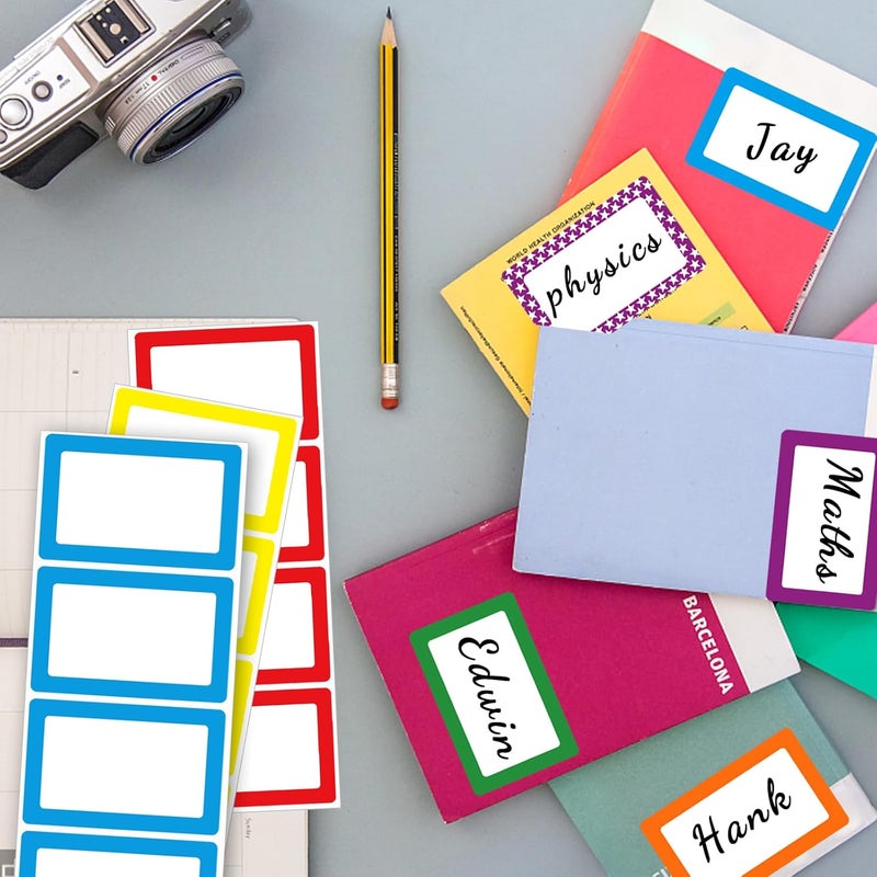 Yeachlaing 6 Color Name Tag Stickers, 240PCS Waterproof Stickers 3.5X2.25 Inch Name Labels for Office, School, Classroom and Home - Image 4